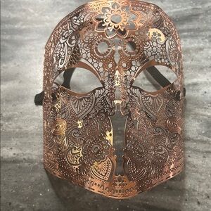 Intricate Copper Lace Mask
